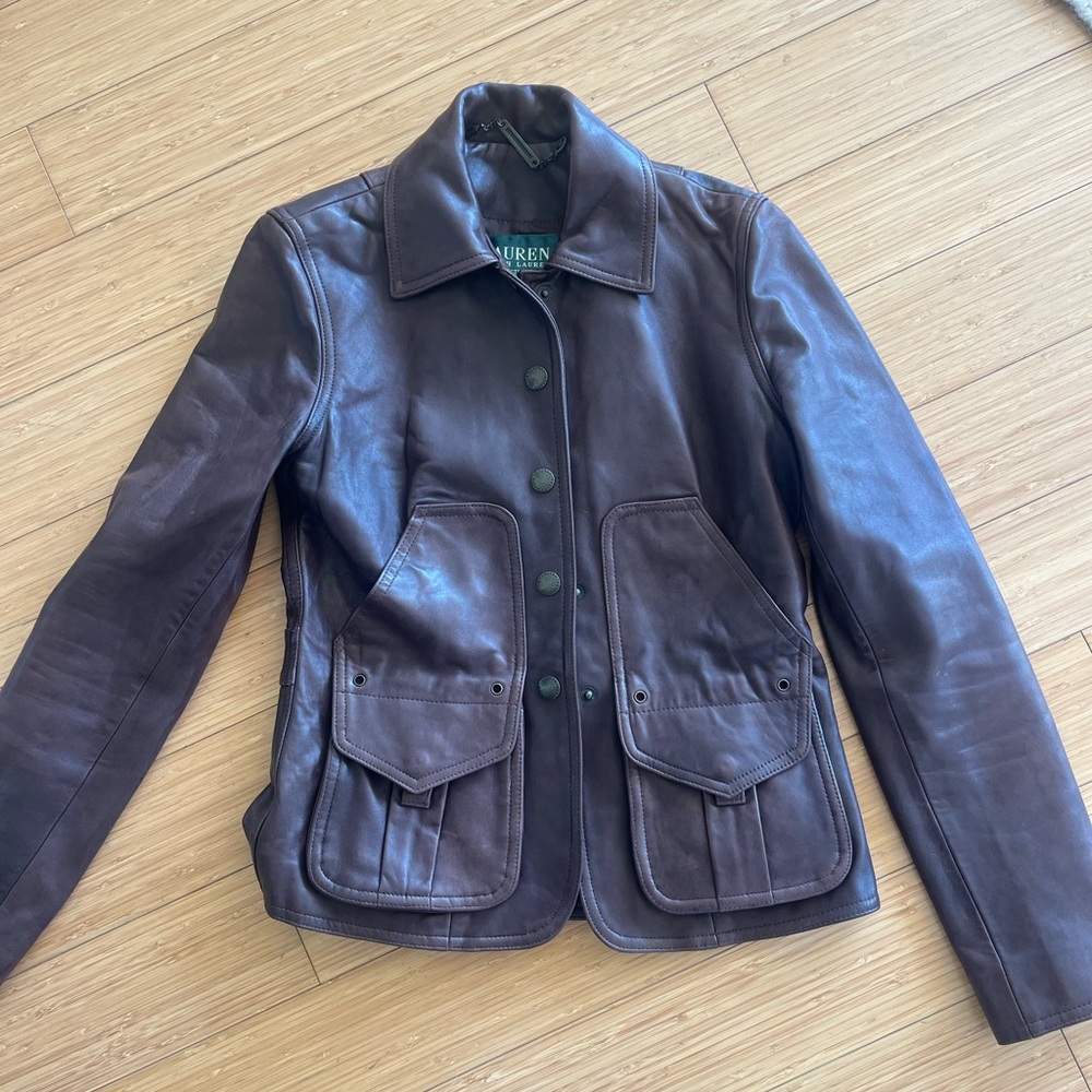 Ralph Lauren Brown Leather Jacket